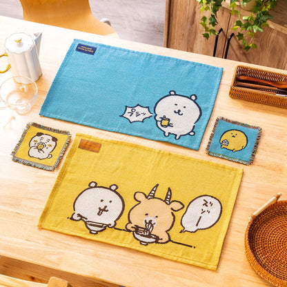 Nagano Characters 餐墊&杯墊套裝 (自嘲熊、早期黑斑羚與巴哥)