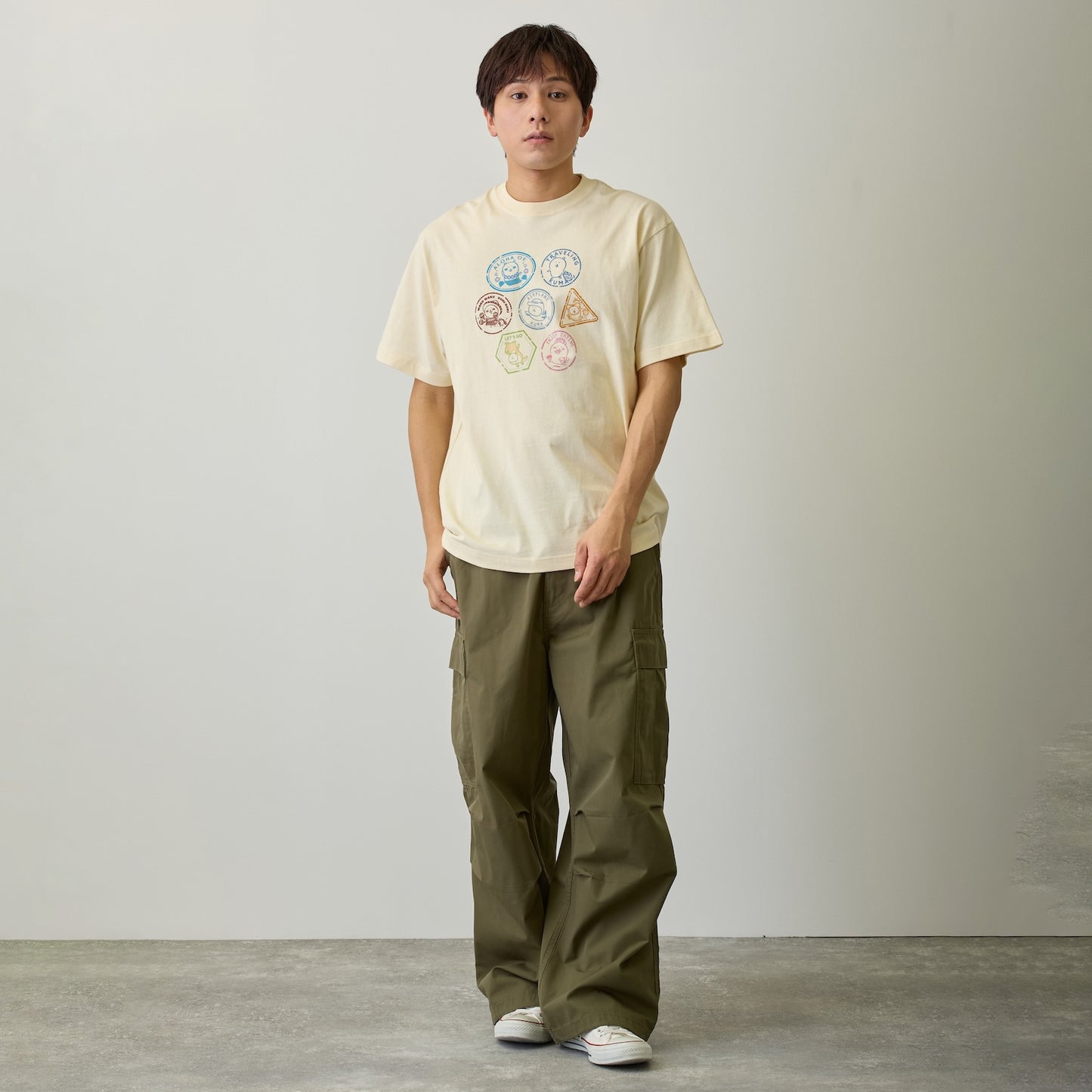 ナガノキャラクターズ Tシャツ トラベル ナチュラル