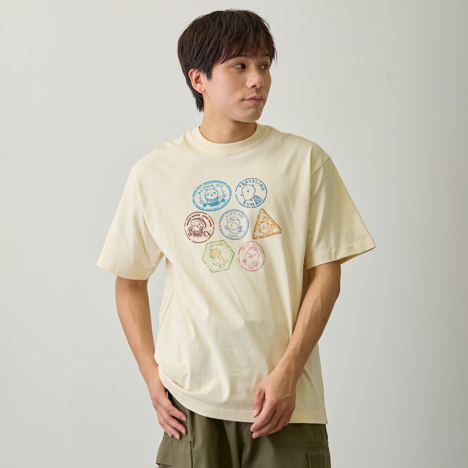 ナガノキャラクターズ Tシャツ トラベル ナチュラル | ナガノ