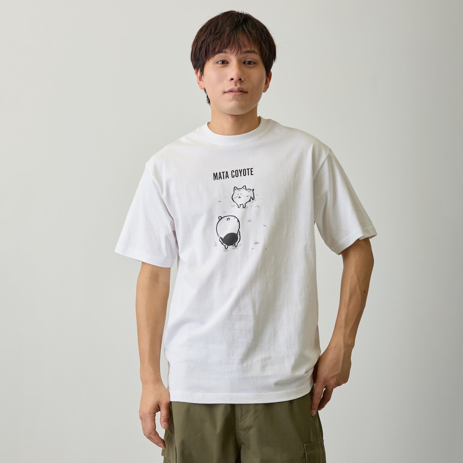 Nagano Characters Tシャツ また来ヨーテ ホワイト | 나가노 캐릭터