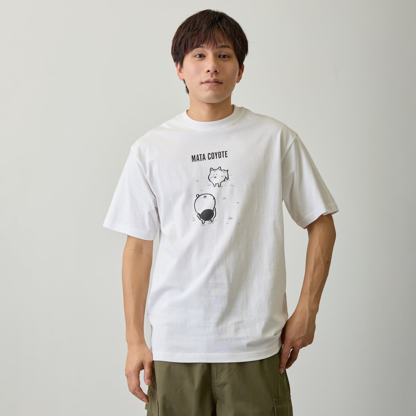 Nagano Characters T恤 MATA KOYOTE 白色