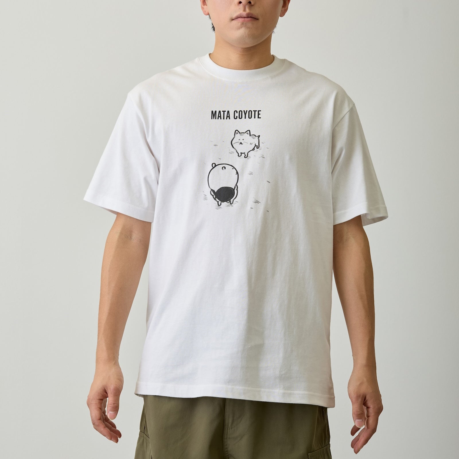 Nagano Characters Tシャツ また来ヨーテ ホワイト | 나가노 캐릭터