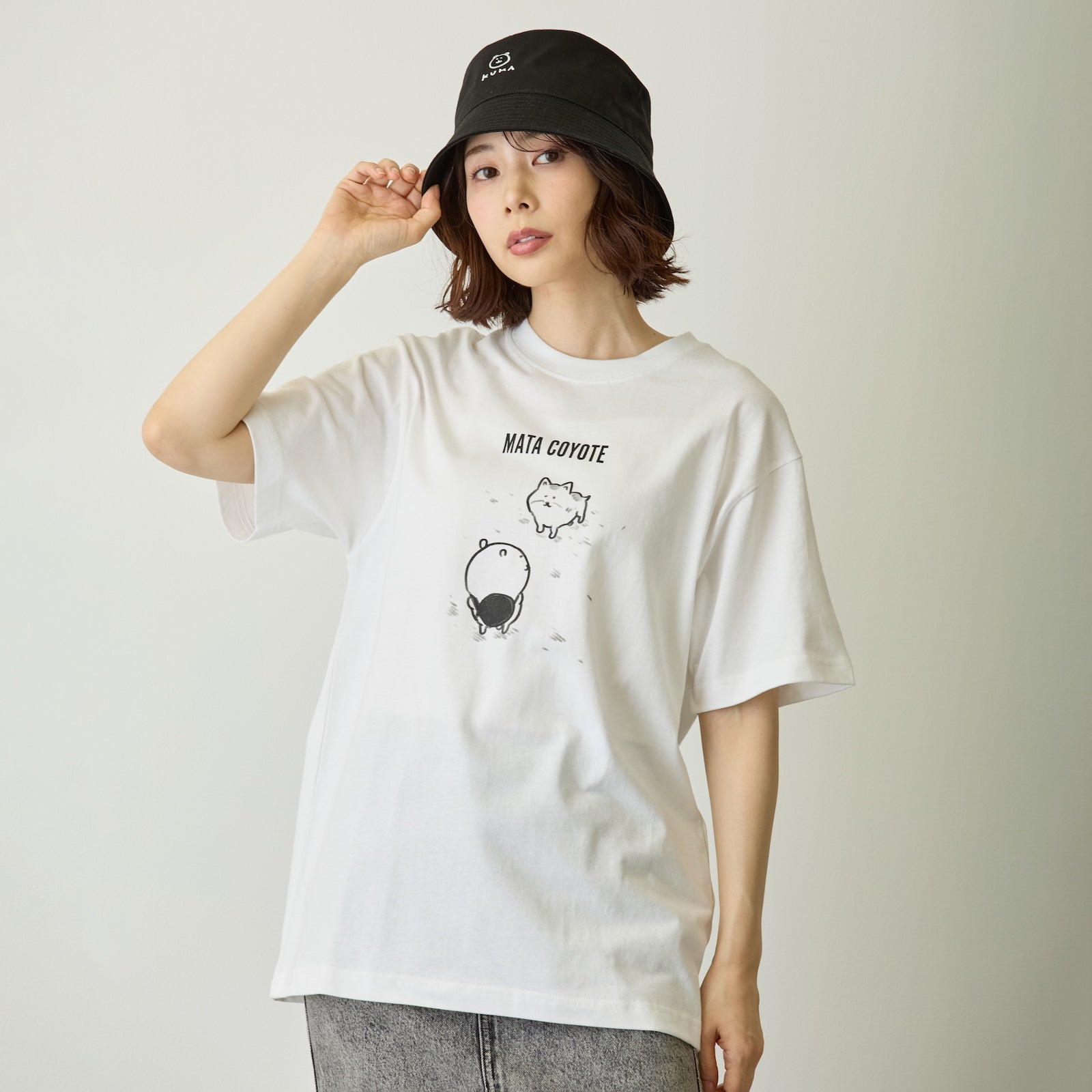Nagano Characters Tシャツ また来ヨーテ ホワイト | 나가노 캐릭터