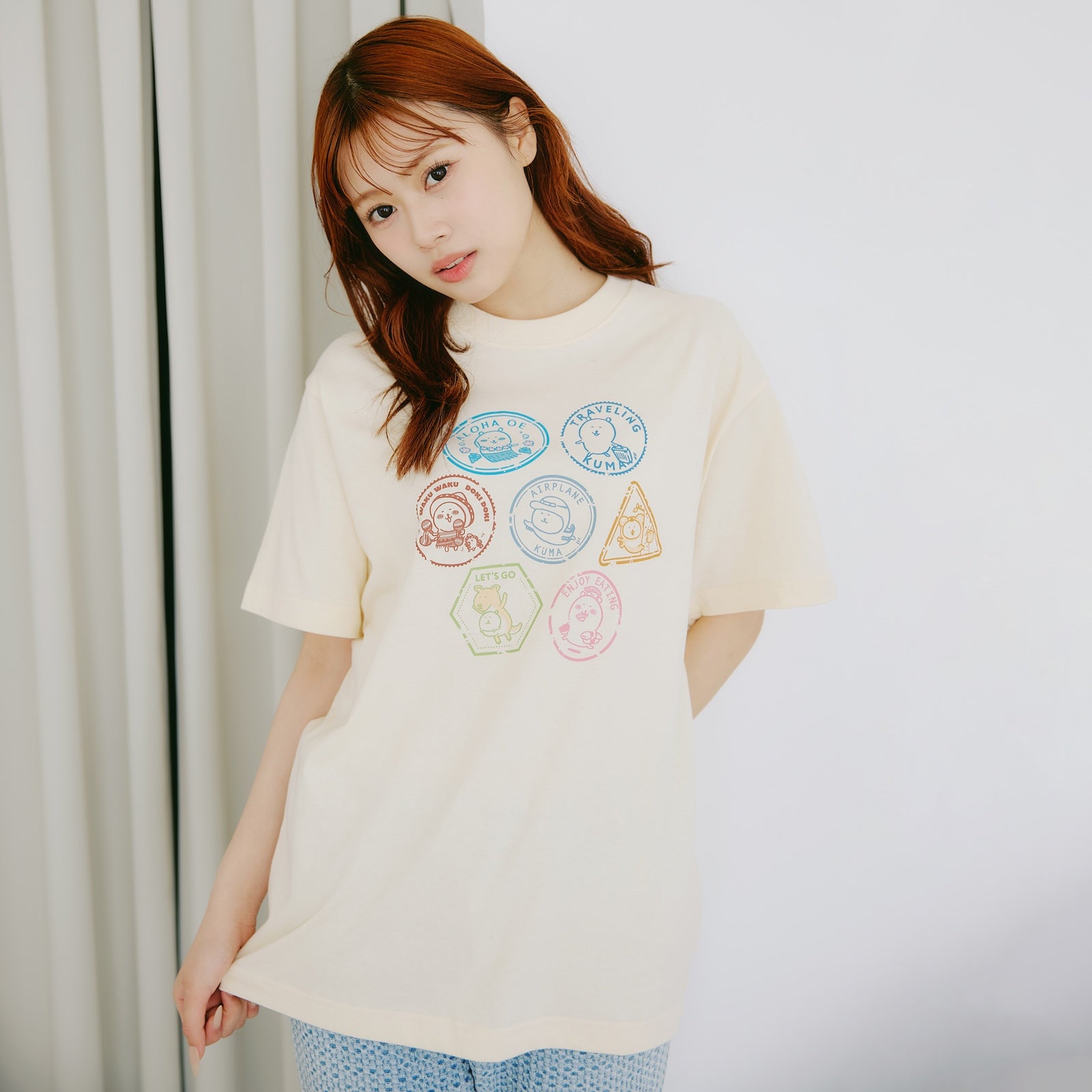ナガノキャラクターズ Tシャツ トラベル ナチュラル | ナガノ