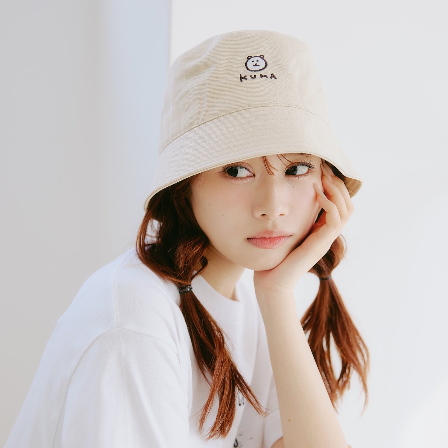 Nagano Characters 버킷햇 KUMA 베이지 ONE