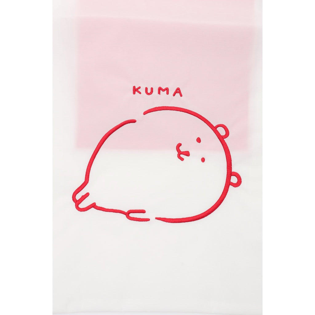 Nagano Characters Embroidery Eco Bag KUMA White