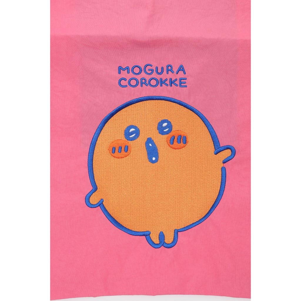 ナガノキャラクターズ 刺繍エコバッグ MOGURA COROKKE ピンク