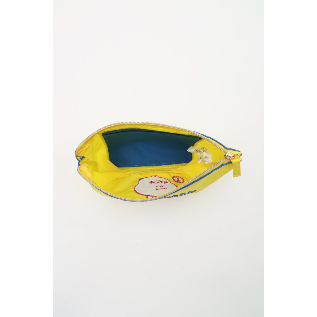 Nagano Characters Embroidery Pouch COMFORTABLE Yellow
