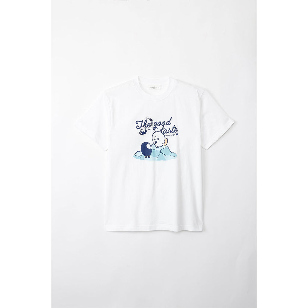 ナガノキャラクターズ Tシャツ cold onigiri ホワイト