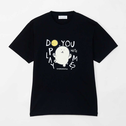 ナガノキャラクターズ ナガノの水族館 Tシャツ シロクマ ブラック