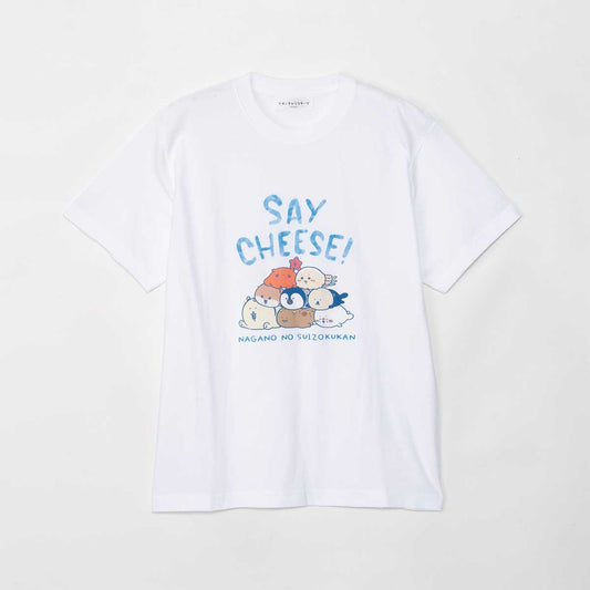 ナガノキャラクターズ ナガノの水族館 Tシャツ みんな ホワイト