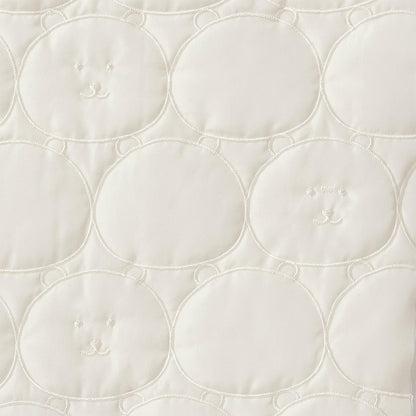 ナガノキャラクターズ キルティングトート フェイス ホワイト