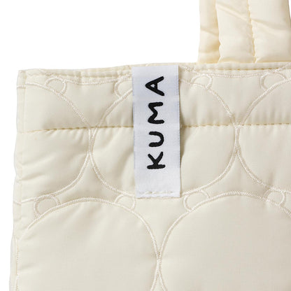 ナガノキャラクターズ キルティングトート フェイス ホワイト