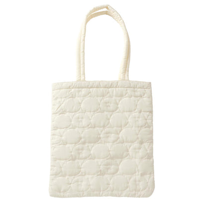 ナガノキャラクターズ キルティングトート フェイス ホワイト