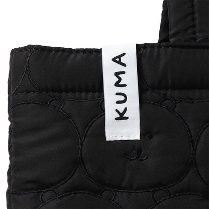 ナガノキャラクターズ キルティングトート フェイス ブラック