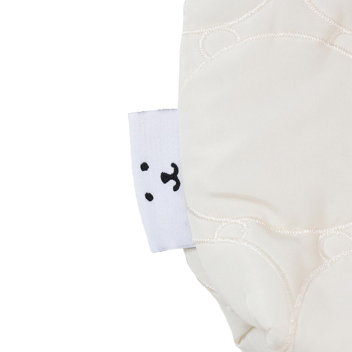 ナガノキャラクターズ キルティングポーチ フェイス ホワイト