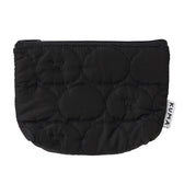 ナガノキャラクターズ キルティングポーチ フェイス ブラック
