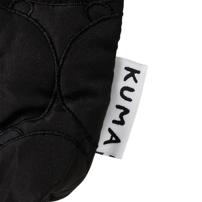 ナガノキャラクターズ キルティングポーチ フェイス ブラック