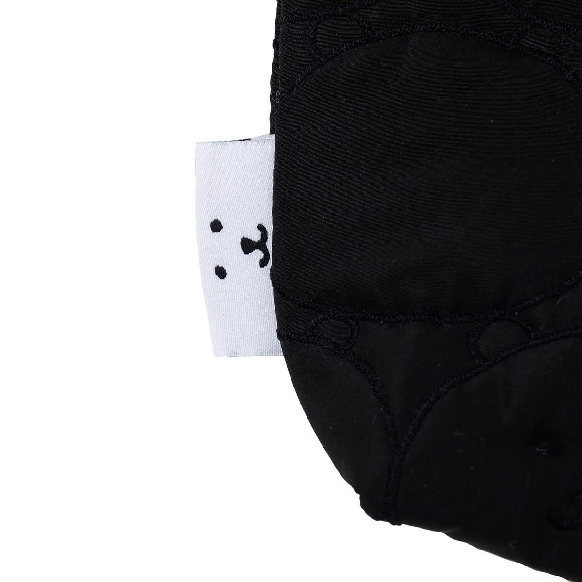 ナガノキャラクターズ キルティングポーチ フェイス ブラック | ナガノ