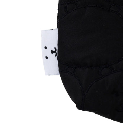 ナガノキャラクターズ キルティングポーチ フェイス ブラック