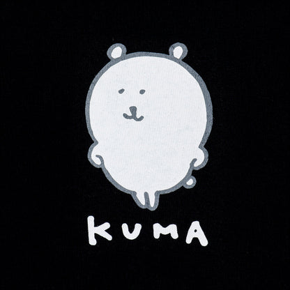 ナガノキャラクターズ Tシャツ カラーなくまたち ブラック