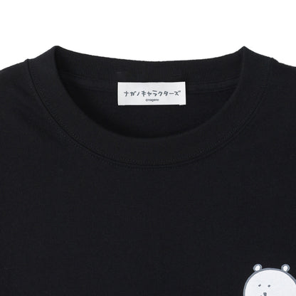 ナガノキャラクターズ Tシャツ カラーなくまたち ブラック