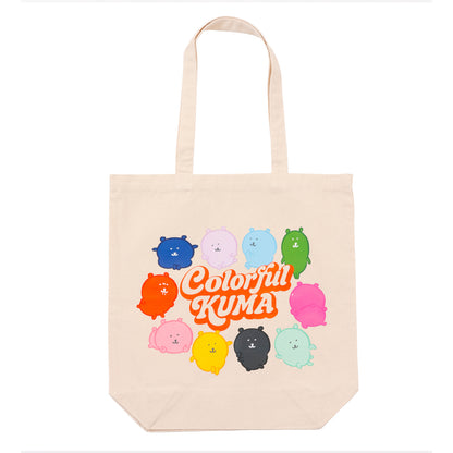 ナガノキャラクターズ トートバッグ カラーなくまたち ナチュラル