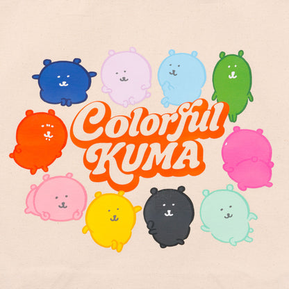 ナガノキャラクターズ トートバッグ カラーなくまたち ナチュラル