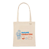 Nagano Characters Tote bag Azarashi-tachi Natural 