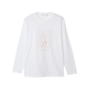 Nagano Characters 긴팔 티셔츠 여행의 기억 화이트