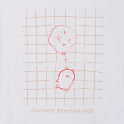 ナガノキャラクターズ 長袖Tシャツ 旅の記憶 ホワイト