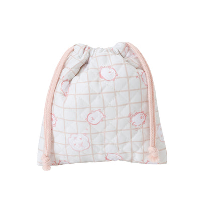 ナガノキャラクターズ 巾着 旅の記憶 ベージュ