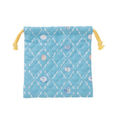 ナガノキャラクターズ 巾着 お顔ならび ブルー