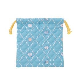 Nagano Characters 복주머니 얼굴 나열 블루