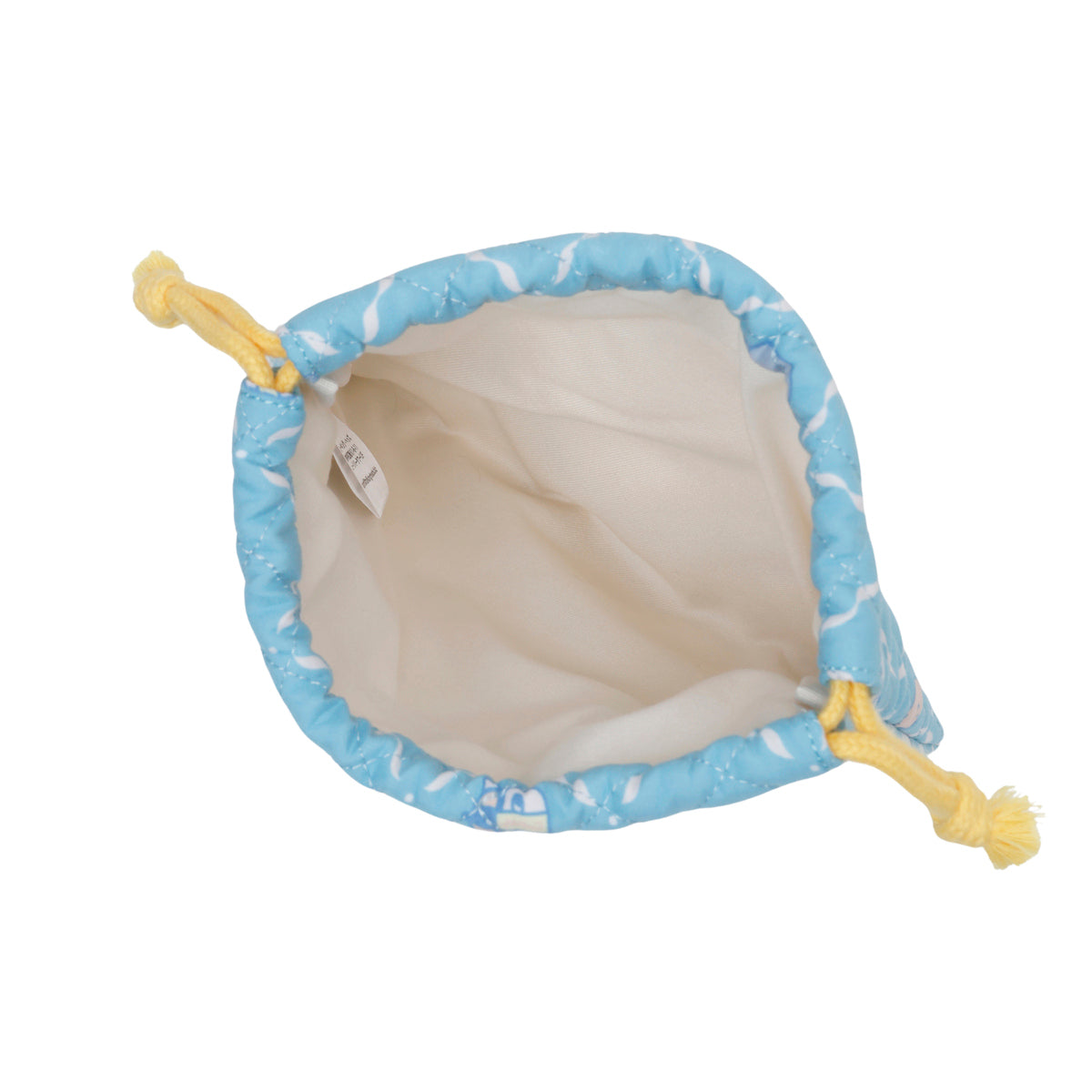 ナガノキャラクターズ 巾着 お顔ならび ブルー