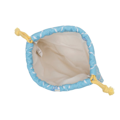 ナガノキャラクターズ 巾着 お顔ならび ブルー