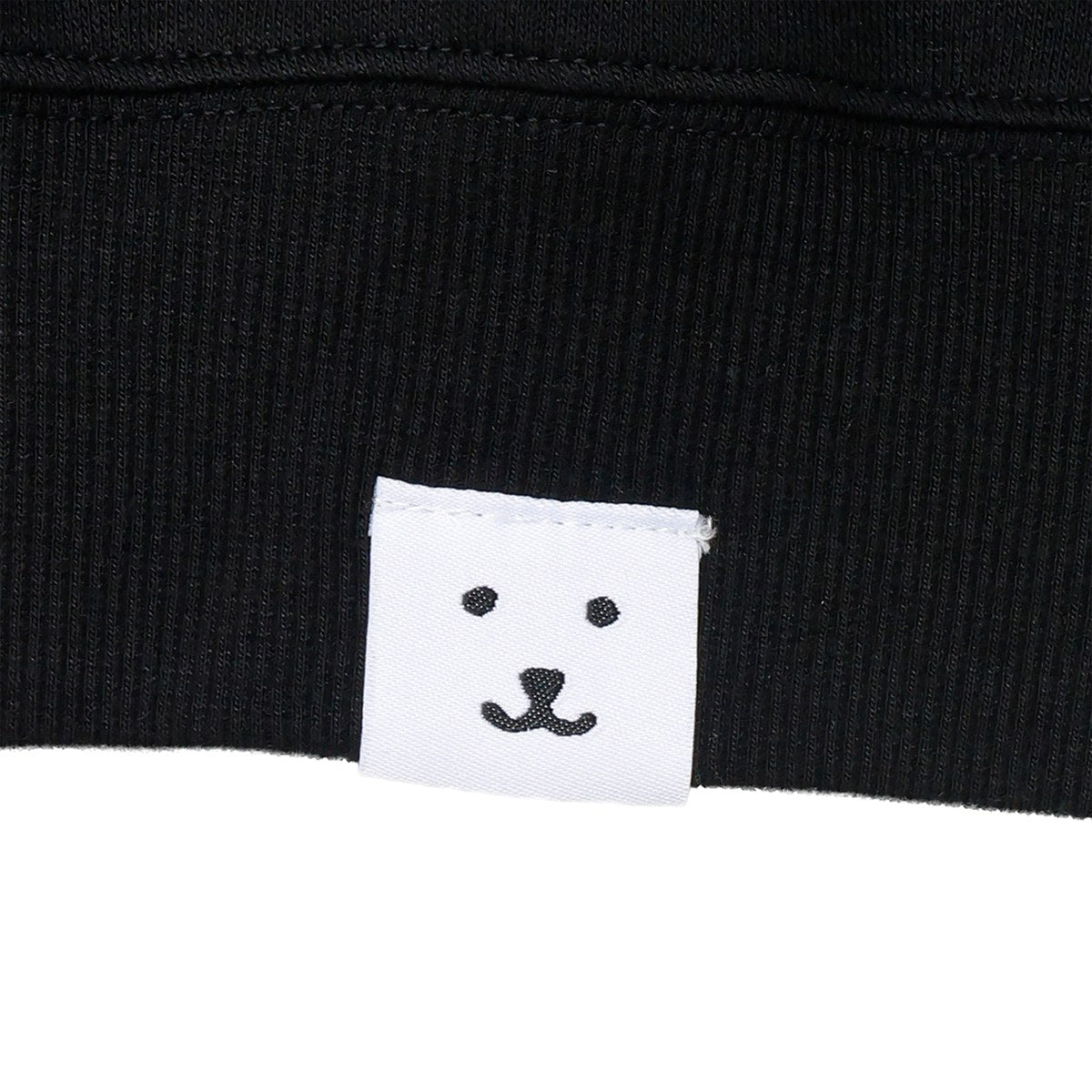 ナガノキャラクターズ スウェット 吸い込まれるくま ブラック