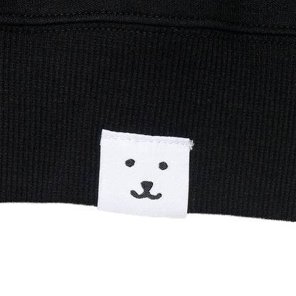 ナガノキャラクターズ スウェット 吸い込まれるくま ブラック