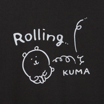 ナガノキャラクターズ ZIPパーカー ローリングくま スミ