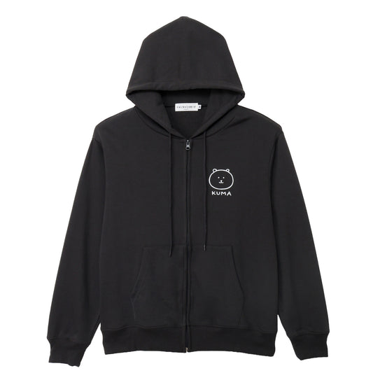 ナガノキャラクターズ ZIPパーカー ローリングくま スミ