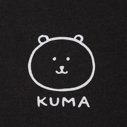 ナガノキャラクターズ ZIPパーカー ローリングくま スミ