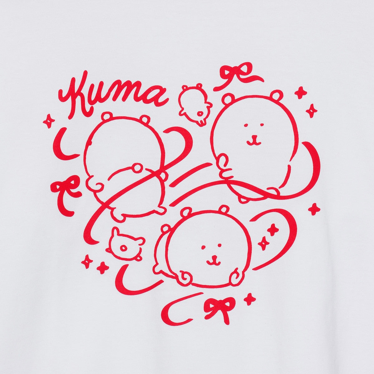 ナガノキャラクターズ 長袖Tシャツ リボン ホワイト | ナガノ