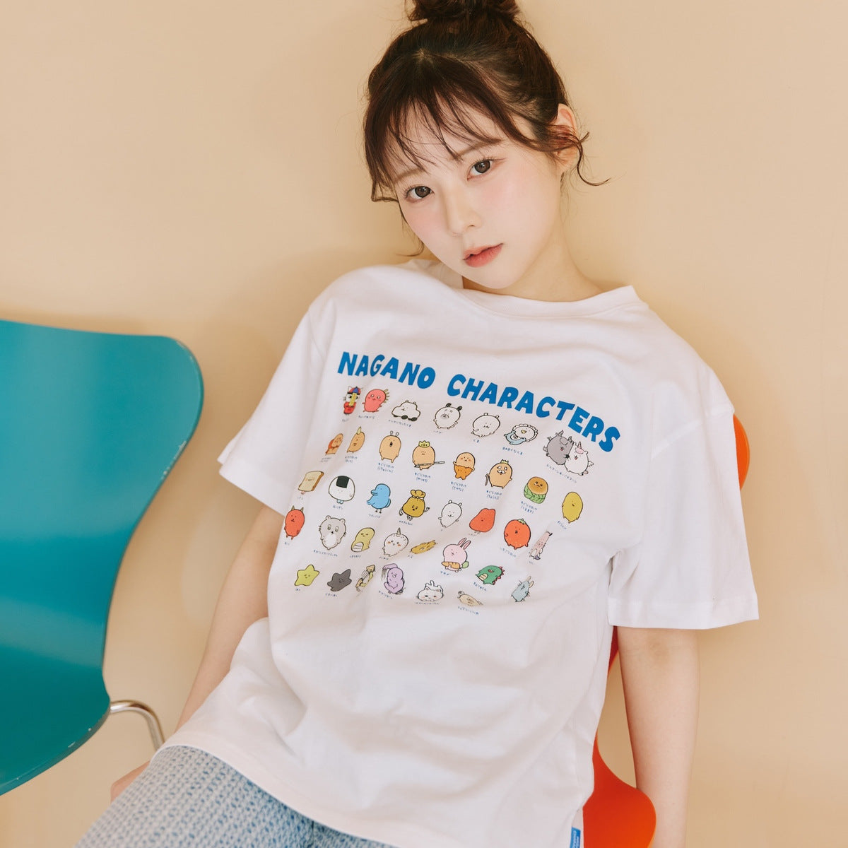 ナガノキャラクターズ Tシャツ 集合 ホワイト | ナガノキャラクターズ