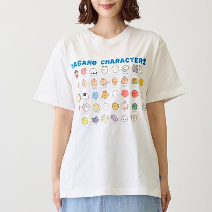 Nagano Characters T恤 大集合 白色