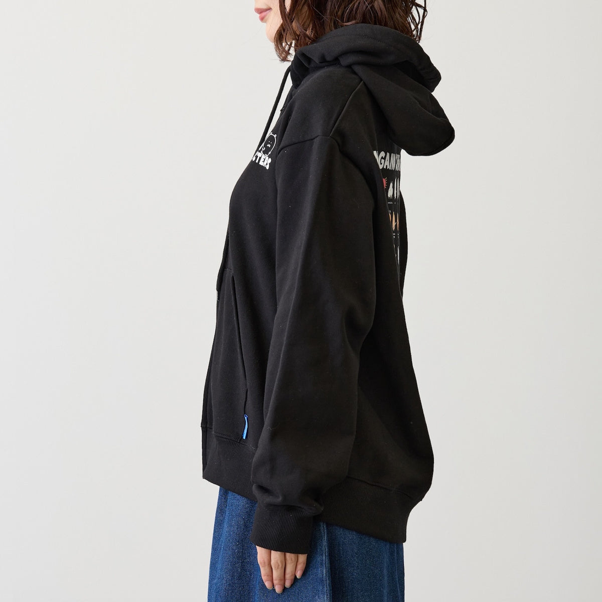 Nagano Characters 拉鍊連帽衫 大集合 黑色