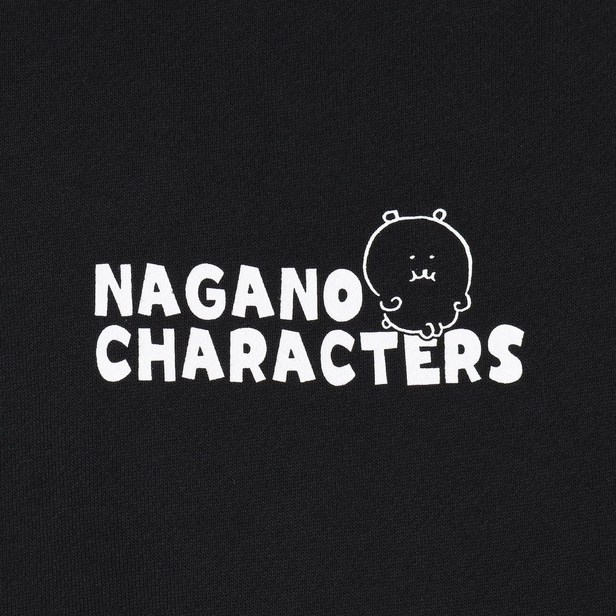 Nagano Characters 拉鍊連帽衫 大集合 黑色