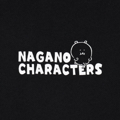Nagano Characters 拉鍊連帽衫 大集合 黑色