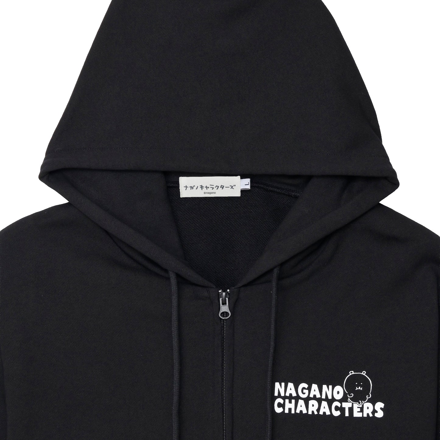 Nagano Characters 拉鍊連帽衫 大集合 黑色