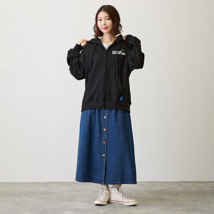 Nagano Characters 拉鍊連帽衫 大集合 黑色