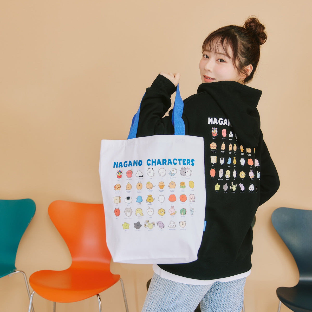 Nagano Characters 托特包 大集合 白色